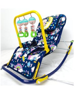Generic Children'S Rocking And Fixed Chair, Navy Blue Color  - Image 1