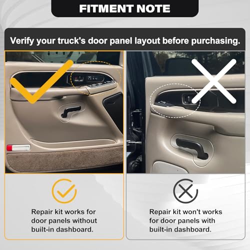 SAYNO 12472876 Front Driver Side Door Armrest Handle Compatible with 1999-2006 Chevy Suburban Silverado Sierra Tahoe Avalanche Escalade & GMC Yukon, Front Left Side Door Arm Rest with Handle, Beige - Image 5
