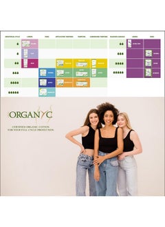 ORGANYC Organyc - 100% Certified Organic Cotton Feminine Pads, Sanitary Napkin 40 Count, Moderate Flow, Regular Absorbency, New Larger Size Packaging  - Image 3