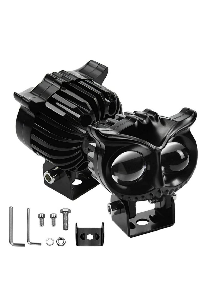 2.5 بوصة مصباح عمل LED، مصباح أمامي للسيارة، ضوء سبوت، لون مزدوج أبيض وأصفر، مصباح قيادة، مصباح أوف رود للدراجات النارية، مصباح ضباب - قطعتان - Image 1