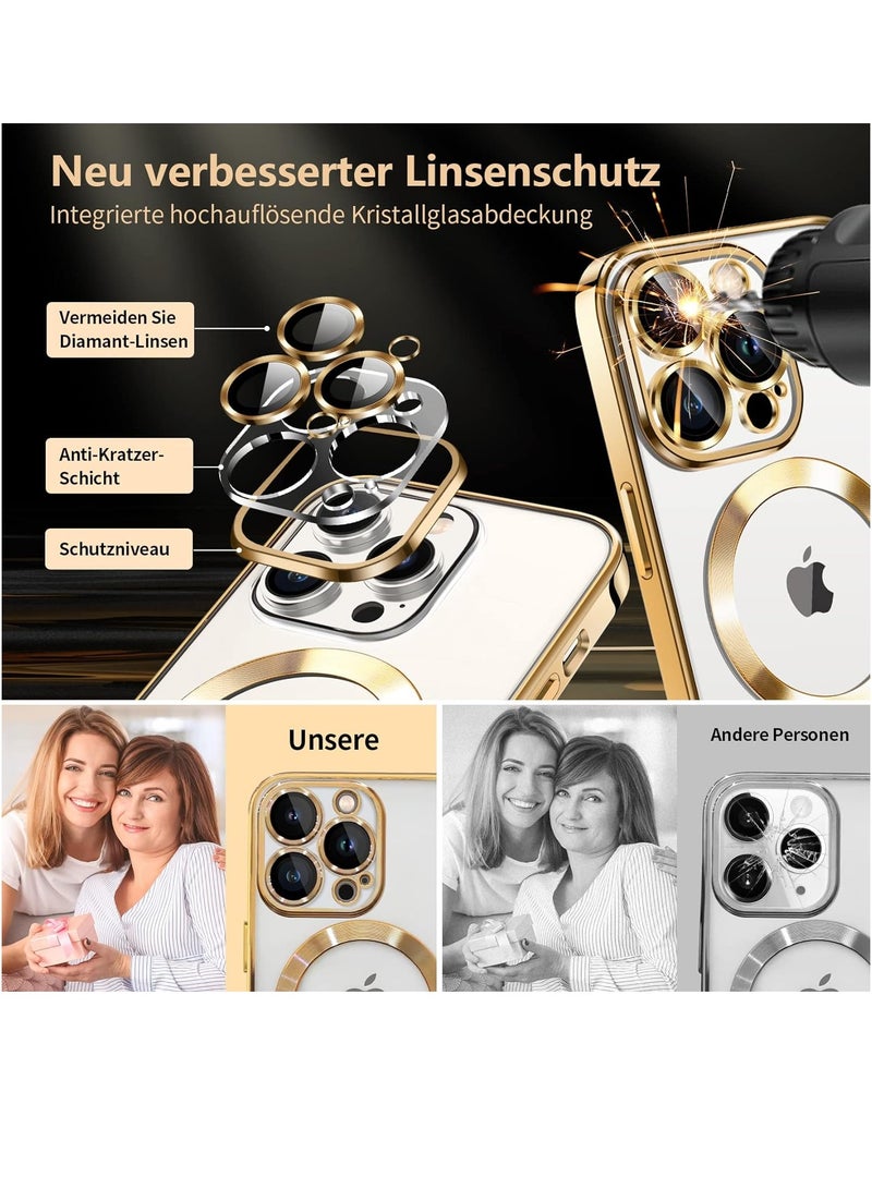 ELTRAZONE Magnetic Phone Case Compatible with iPhone 15 Pro max Case, Camera Lens Full Protection, Non-Yellowing Shockproof Ultra Slim Silicone Cover Support Wireless Charging - Image 3