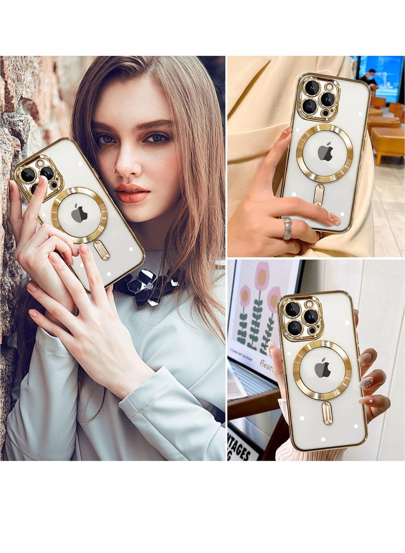 ELTRAZONE Magnetic Phone Case Compatible with iPhone 15 Pro max Case, Camera Lens Full Protection, Non-Yellowing Shockproof Ultra Slim Silicone Cover Support Wireless Charging - Image 2