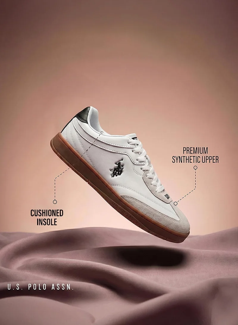 U.S. Polo Assn. White Vale Men's Casual Shoes - White for Men | Best Price UAE