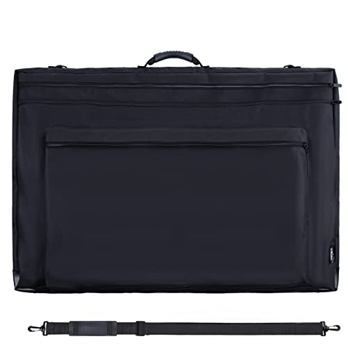 JJRING 24x36 Art Portfolio Tote Bag - Large Carrying Storage Case with Handle & Adjustable Shoulder Strap, Portfolio Folder for Artwork, Posters, Canvas, Drawing Boards - Image 1