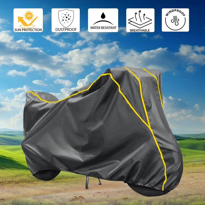 GARREGE: SUPERIORITY OUR PRIORITY GARREGE SUPIERIORITY FIRE Resistant Waterproof Nylon Coated Cover with Piping Design Long Last Nylon Fabric All Weatherproof Cover for Rodeo - Image 3