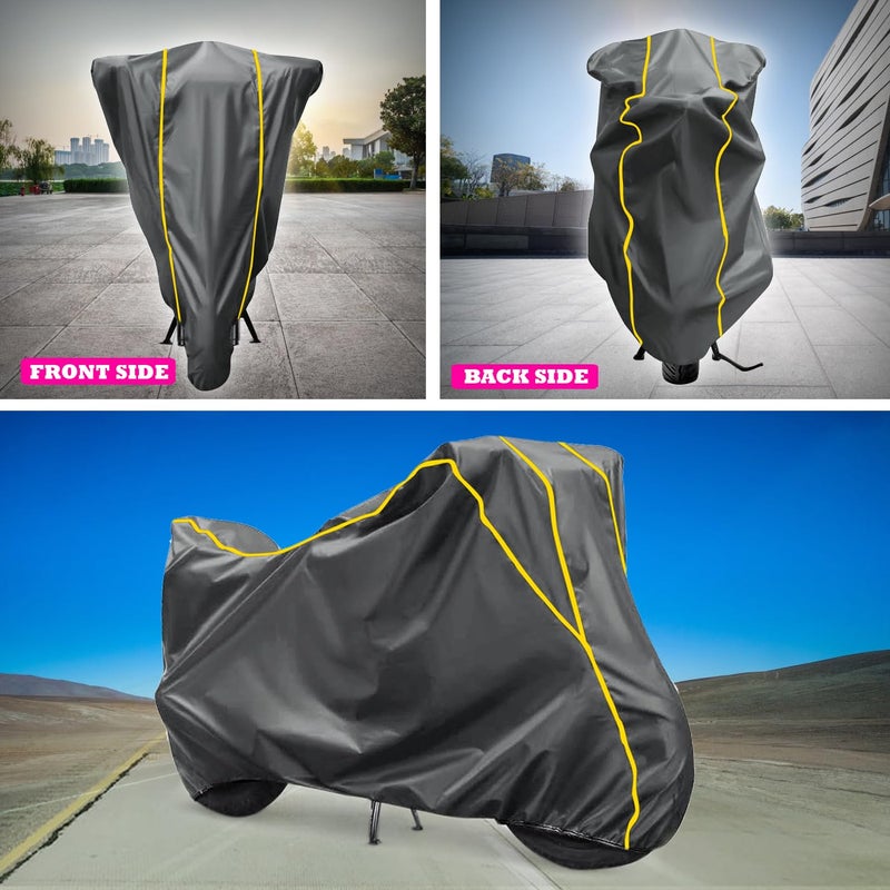 GARREGE: SUPERIORITY OUR PRIORITY GARREGE SUPIERIORITY FIRE Resistant Waterproof Nylon Coated Cover with Piping Design Long Last Nylon Fabric All Weatherproof Cover for Rodeo - Image 5