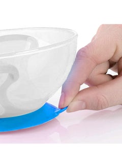 MOVE ON 330ML Baby Suction Bowl with Spoon & Fork for Infant & Toddlers,BPA Free, Blue  - Image 5