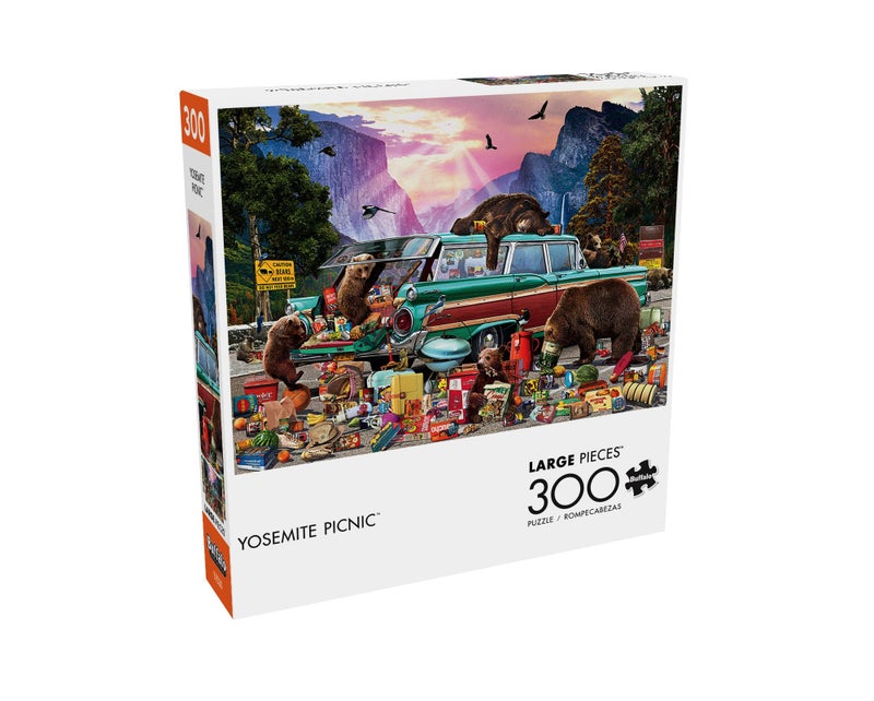 Buffalo Games - Garry Walton - Yosemite Picnic - 300 Piece Jigsaw Puzzle for Adults Challenging Puzzle Perfect for Game Nights - Finished Puzzle Size is 21.25 x 15.00 - Image 3