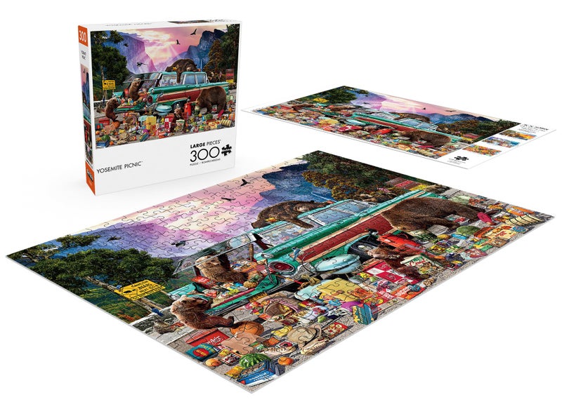 Buffalo Games - Garry Walton - Yosemite Picnic - 300 Piece Jigsaw Puzzle for Adults Challenging Puzzle Perfect for Game Nights - Finished Puzzle Size is 21.25 x 15.00 - Image 4