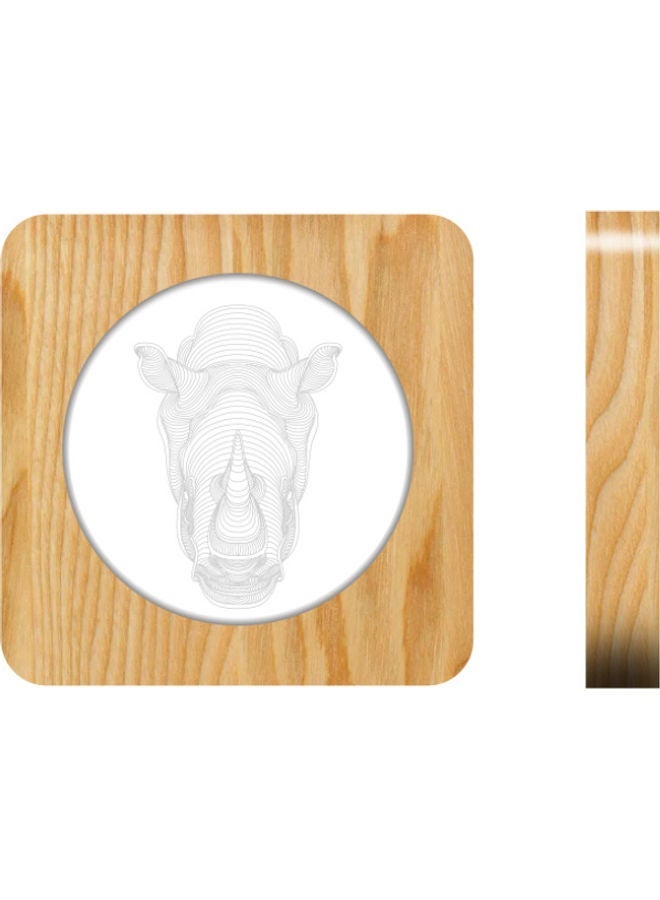 NIBEMINENT Rhinoceros Night Table Lamp Warm White 19x19cm - Image 1