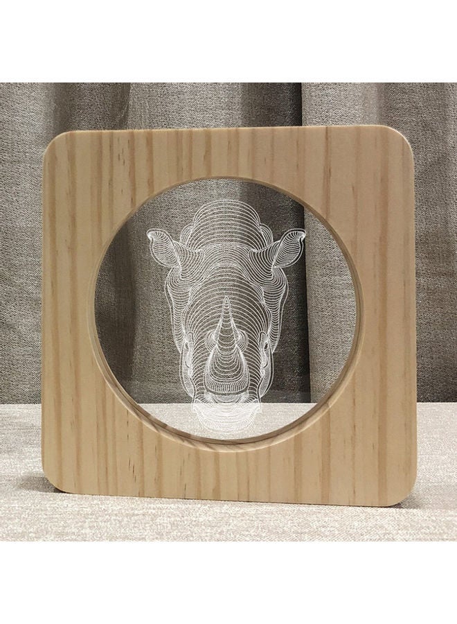 NIBEMINENT Rhinoceros Night Table Lamp Warm White 19x19cm - Image 3