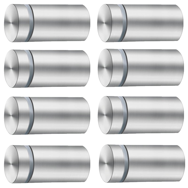 MTRSOCHO Standoff Screws for Acrylic 1x2 Inches Stainless Steel Sign Standoff Wall Mounts for Hanging Acrylic Picture Frame 8 Pack