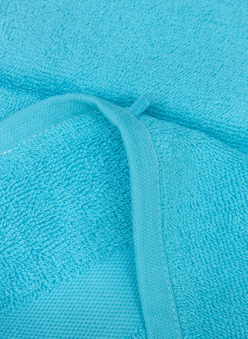 Hayat OTTO-Luxury 100% Cotton Face Towel Set  Supersoft and Highly Absorbent Washcloths 30*50 cm (Pack 12,Turquoise Blue ) - Image 3