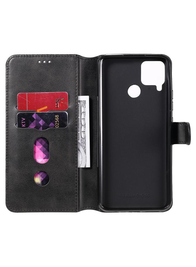 S-TOP Case For OPPO Realme C15 / C12 Classic Calf Texture PU + TPU Horizontal Flip Leather Case, with Holder & Card Slots & Wallet - Image 4