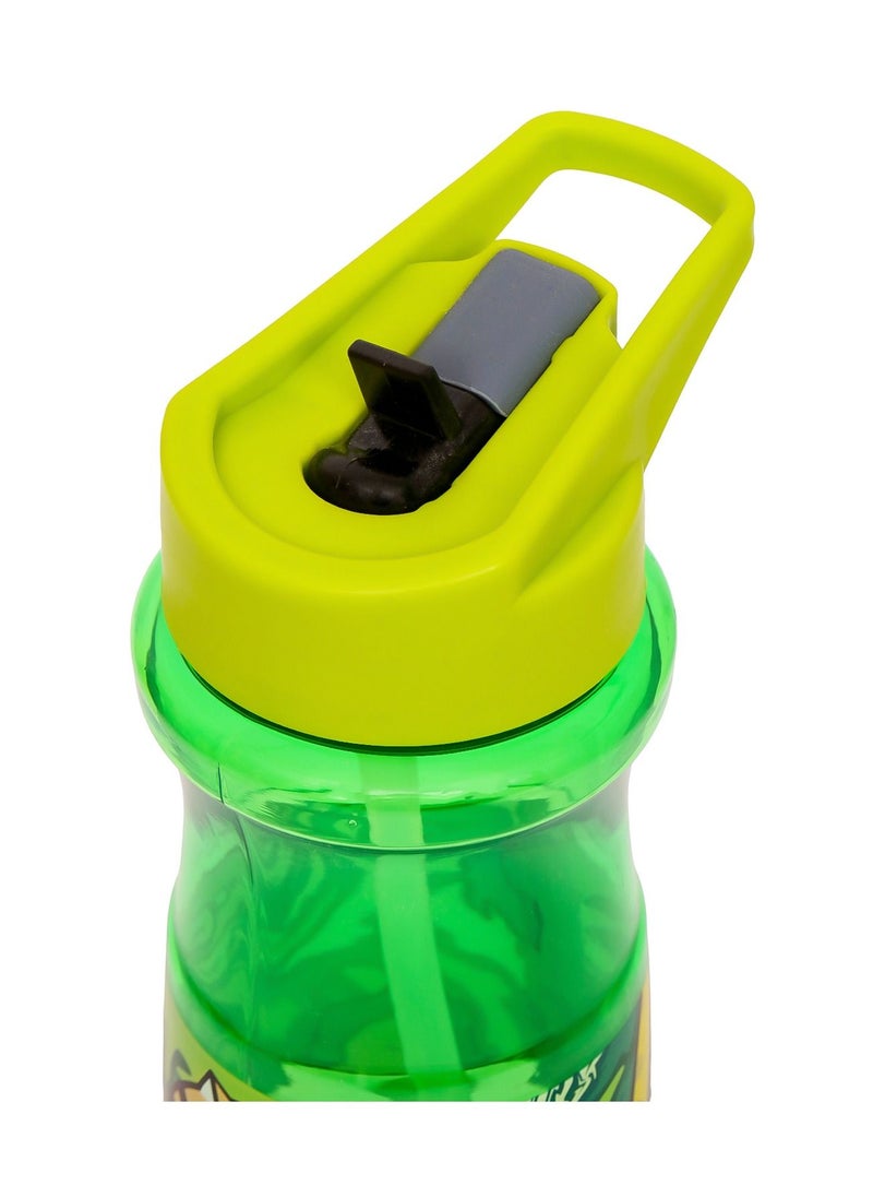 Eazy Kids Water Bottle 500ml With Straw - Green  - Image 4