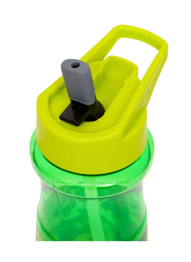 Eazy Kids Water Bottle 500ml With Straw - Green  - Image 5