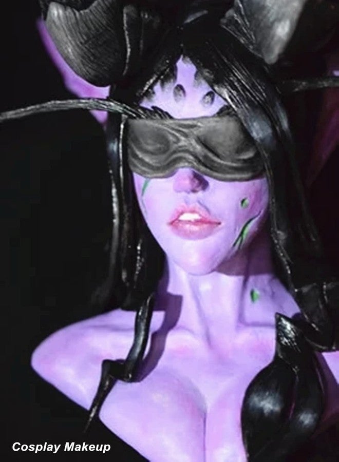 Mysense Light Purple Face Body Paint Stick, Purple Eye Black Stick Baseball Softball Football, High Pigment Body Painting Cream Blendable Stick for Halloween SFX Ursula Costume Cosplay Party Makeup - Image 3