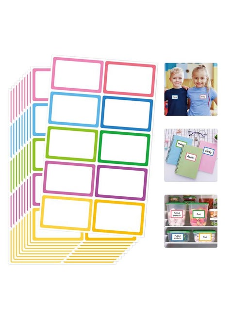 Classification Label Writable Printable Color Border Blank Label Thickened Name Sticker