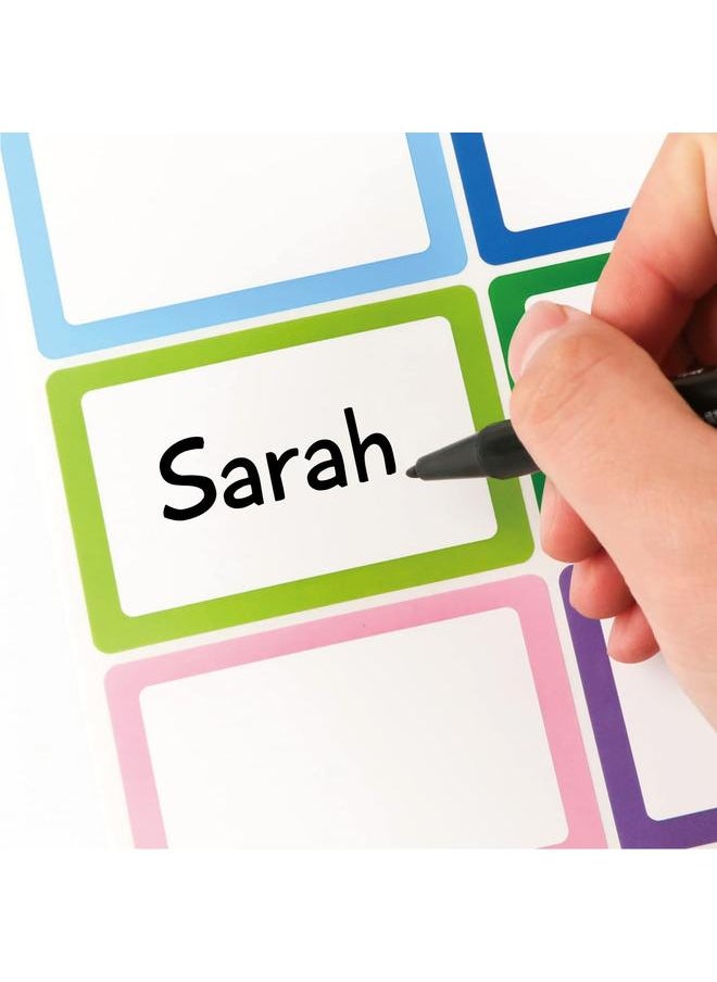 Classification Label Writable Printable Color Border Blank Label Thickened Name Sticker