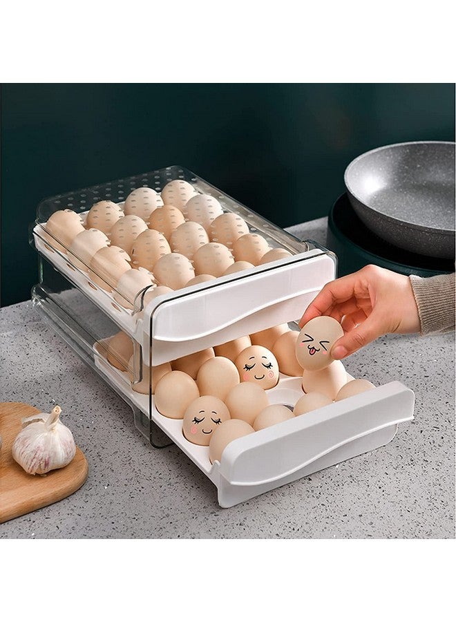 MosQuick® 40 Egg Storage Box Egg Holder Egg Box Egg storage box for fridge Egg holder for kitchen, Egg Tray, Egg Crate, egg container egg storage basket egg holder for fridge egg egg tray for fridge - Image 1
