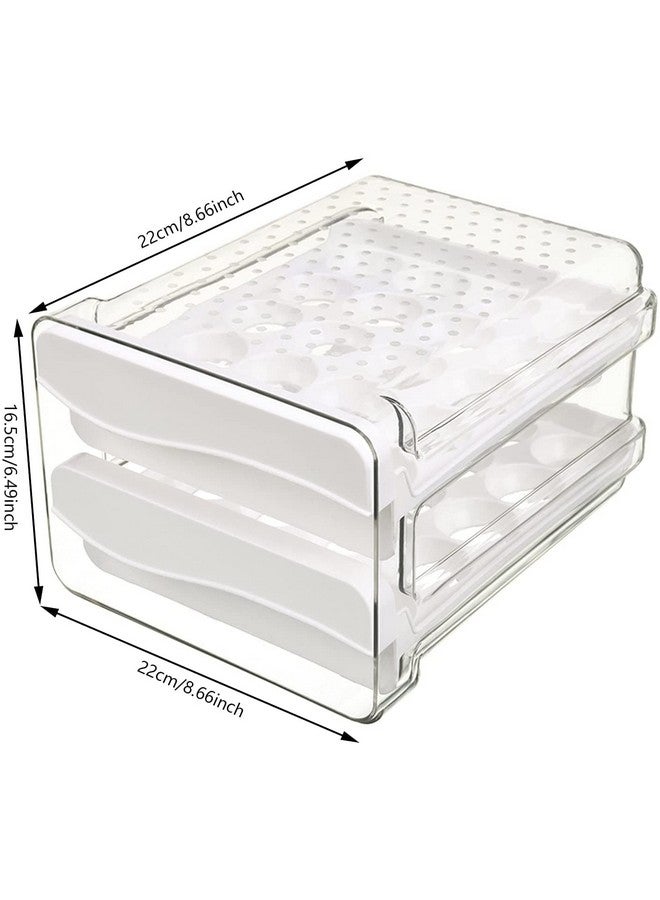 MosQuick® 40 Egg Storage Box Egg Holder Egg Box Egg storage box for fridge Egg holder for kitchen, Egg Tray, Egg Crate, egg container egg storage basket egg holder for fridge egg egg tray for fridge - Image 2