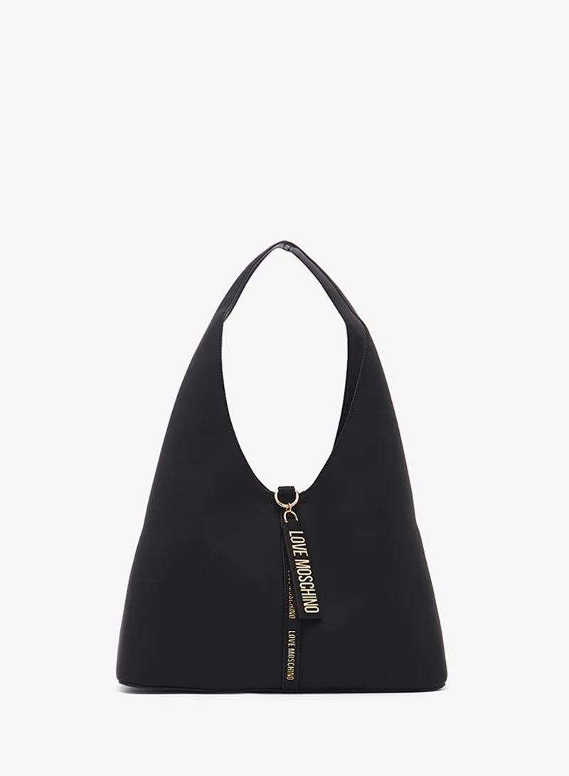 Love Moschino Logo top handle zip through shoulder bag