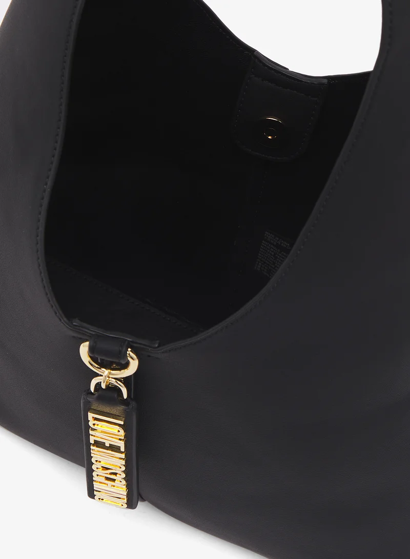 لوف موسكينو Logo top handle zip through shoulder bag