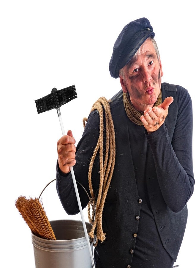 Teenyyou Wire Chimney Cleaning Brush with 1/4" Npt Fitting and 12 Rods, 6 Inch Round Steel Chimney Cleaning Brush and 16 Inch Fiberglass Rods for Hearth Fireplace (Split Type) - Image 4