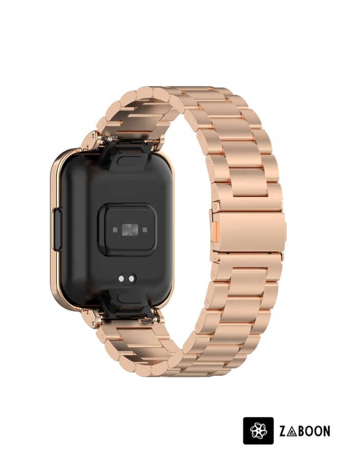 Zaboon ساعة شاومي ريدمي 2 لايت / ساعة ريدمي 2 2 في 1 حزام ساعة معدني ثلاثي الخرز مع إطار ساعة - Image 5