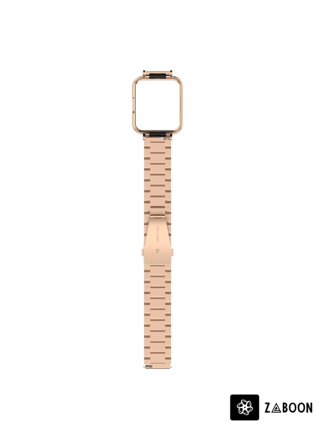 Zaboon ساعة شاومي ريدمي 2 لايت / ساعة ريدمي 2 2 في 1 حزام ساعة معدني ثلاثي الخرز مع إطار ساعة - Image 3