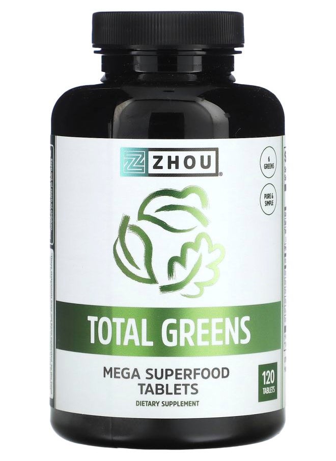 Zhou Nutrition Total Greens 120 Tablets 