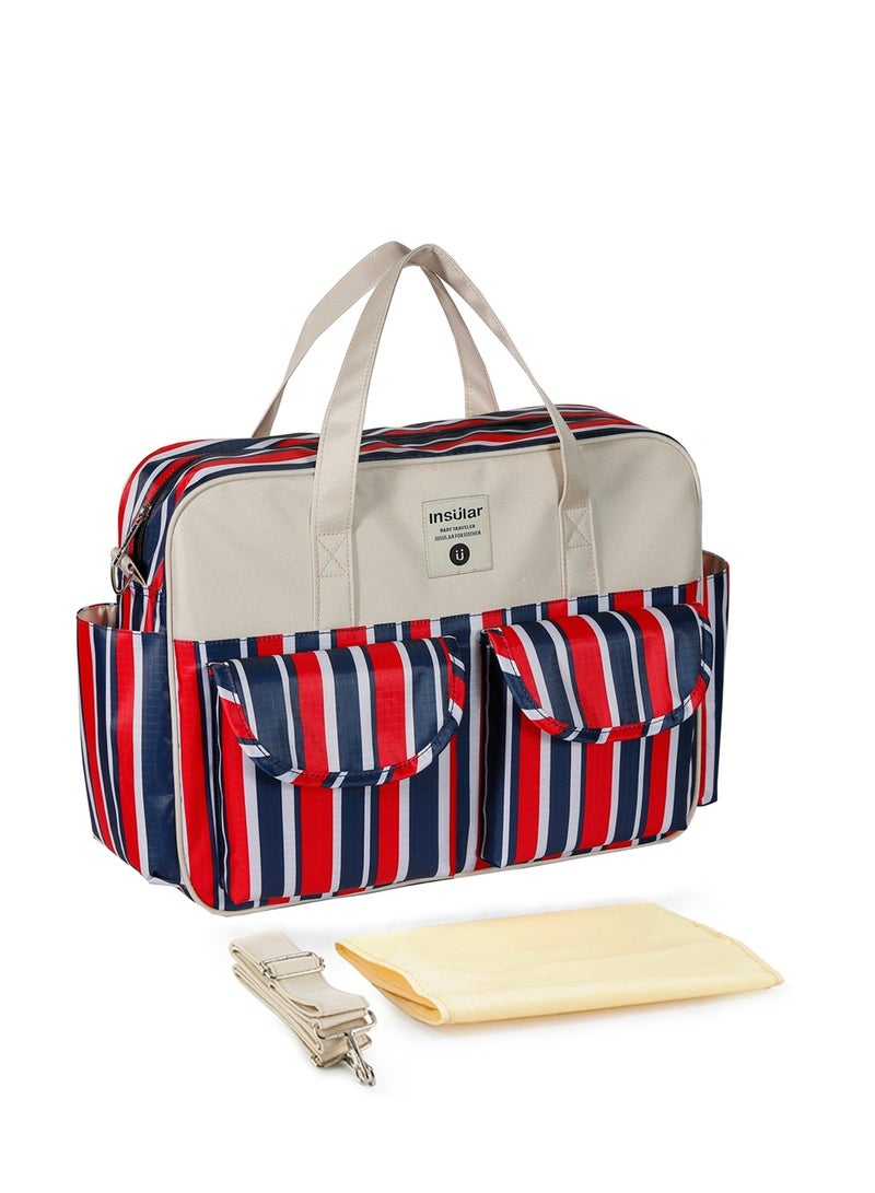 insular Waterproof Multi-Functional Large-Capacity Cross-Body One-Shoulder Mummy Bag Fashion Mother And Baby Bag Hand-Held Bag Cross-Border - Image 1