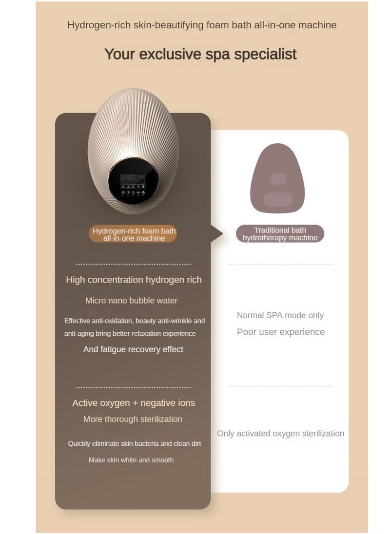Eivax - Hydrogen Molecular Technology Smart Control Deep Cleansing Hydrogen Beauty Bubble Bath Machine - Image 1