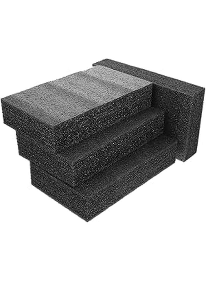 حصائر الرغوة اللؤلؤية السوداء 25×15×5 سم بطانة التعبئة للشحن وتغليف الحرف اليدوية - Image 1