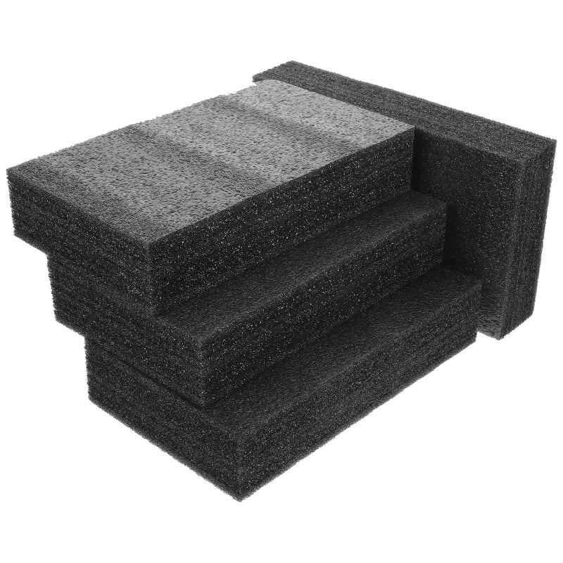 حصائر الرغوة اللؤلؤية السوداء 25×15×5 سم بطانة التعبئة للشحن وتغليف الحرف اليدوية - Image 2