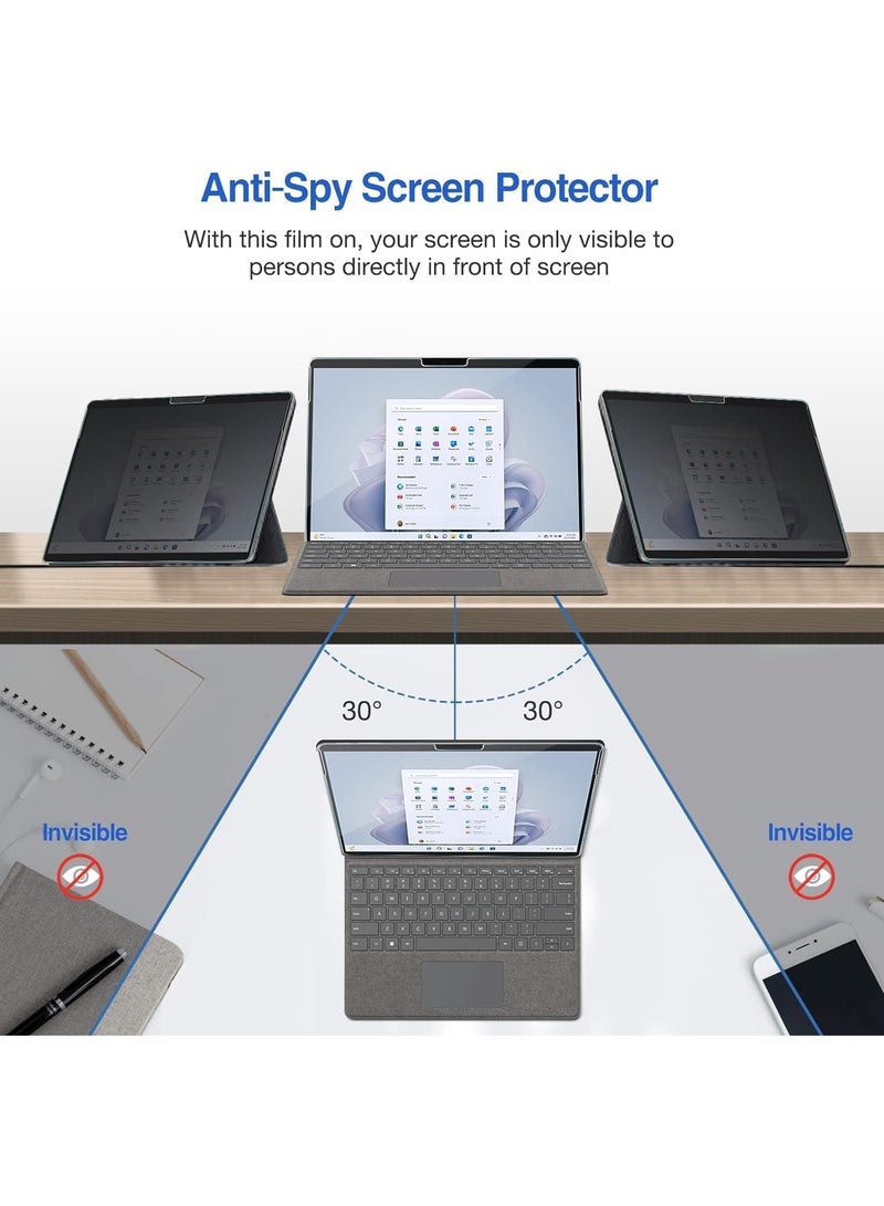 General Surface Pro 9 13 inch Privacy Screen Protector, Anti-Spy Tempered Glass Ultra Thin Tinted Screen Film Guard  - Image 3