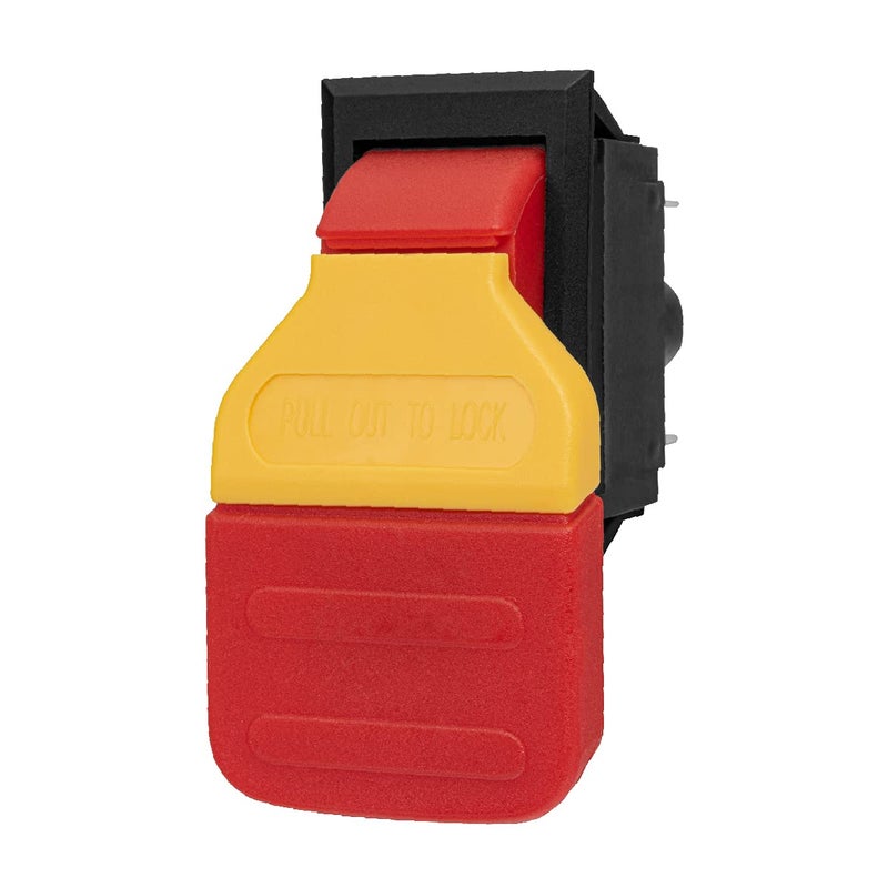 POWERTEC 120V/230V Dual Voltage Safety Paddle Switch, 16Amps, Large Paddle Switch for Power Tools, Fits Table Saw, Router Table, Drill Press, Bench Saw, Bandsaw, Dust Collectors (71672) - Image 1