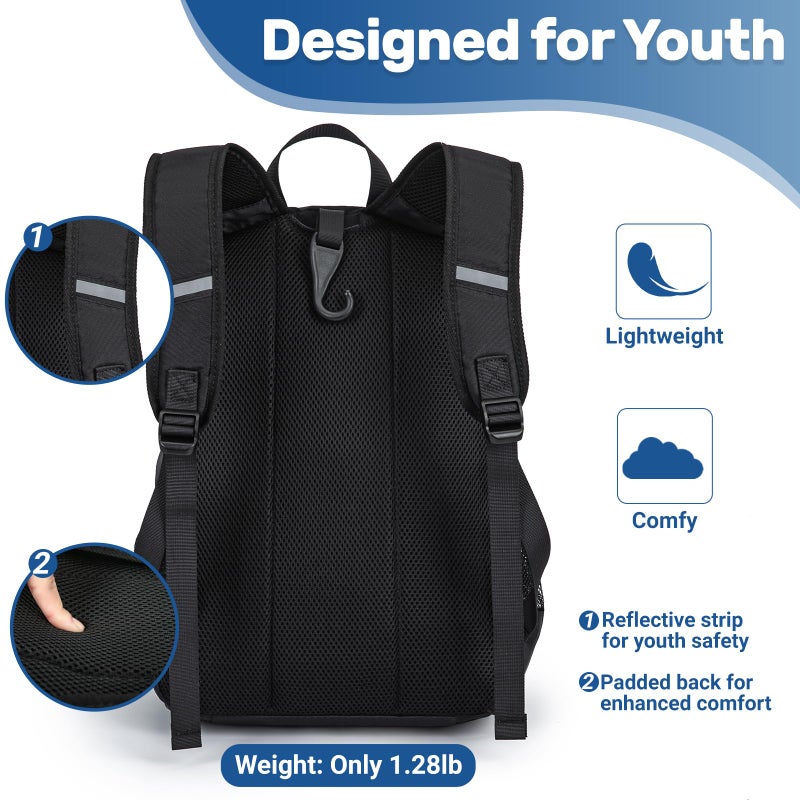 KAVIGOR Youth Baseball Bag, Softball Bag for Girls & Boys, Kids Tball Backpack with Shoes Compartment - Image 5