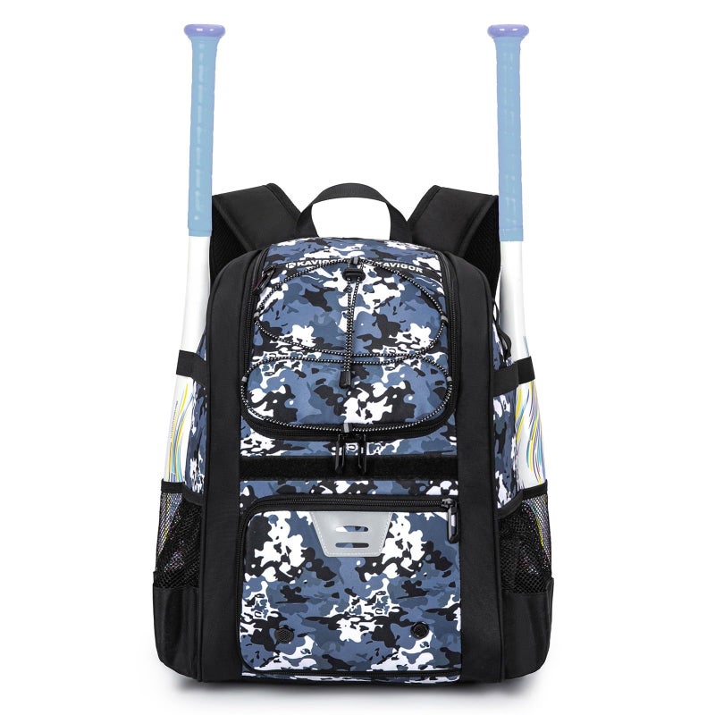 KAVIGOR Youth Baseball Bag, Softball Bag for Girls & Boys, Kids Tball Backpack with Shoes Compartment - Image 1