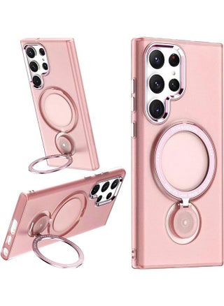 Compatible with Magnetic Samsung Galaxy S23 Ultra Case with 360 Rotation Magnetic Invisible Stand Compatible with MagSafe, Translucent Matte Backfor Samsung Galaxy S23 Ultra (2023) 6.8" Cover-Pink - pzsku/ZB0424C7567A0BC64D1EBZ/45/_/1698820917/86b71230-559d-412a-9fb1-18d044f6ef1f