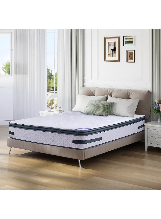 Total Comfort Edinburgh 5-Zone Pocket Spring Memory Foam Mattress-W 120 x L 200 x D 30 cm|Medium Soft Mattress with Zero Disturbance Pocket Springs|Foam Encased Edge Support|Breathable Knit Fabric - Image 1