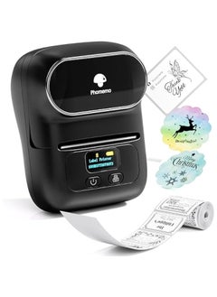 phomemo M110 Label Makers, Barcode Label Printer Bluetooth Portable Thermal Printer for Small Business, Address, Logo, Clothing, Mailing, Sticker Printer for Phones & PC, Black  - Image 1