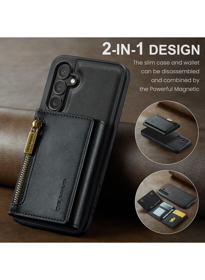 Dg Ming Case For Samsung Galaxy S24 5G M5 Series Zip RFID Multi Card Detachable Leather Phone Case - Image 2