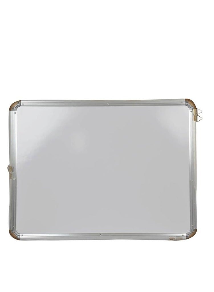 Magnetic Double Sided White board , Chalkboard, Blackboard, Dry Wipe Message Bulletin Board  for Home Office School (40X30cm, ALUMINIUM Frame)
