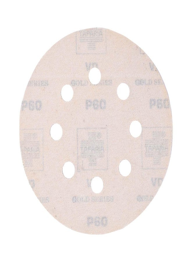 Taparia 5" Velcro Disc With 8 Holes, Grit 60 - Pack Of 20 (Vdg 5860) - Image 2