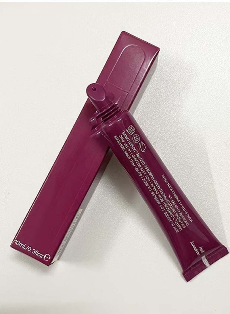 Huitich Raspberry Jelly Lip Gloss Moisturizing Tinted Lip Balm - Image 3