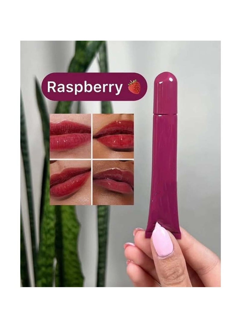 Huitich Raspberry Jelly Lip Gloss Moisturizing Tinted Lip Balm - Image 4