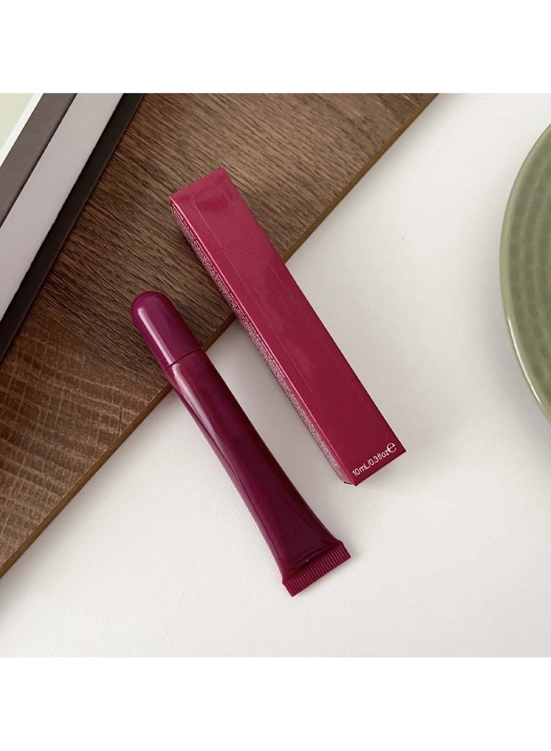Huitich Raspberry Jelly Lip Gloss Moisturizing Tinted Lip Balm - Image 5