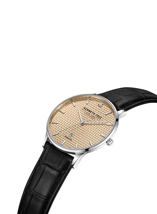 كينيث كول نيو يورك Kenneth Cole New York Watch For Men With Black Genuine Leather Strap 3 ATM - KCWGB2233501