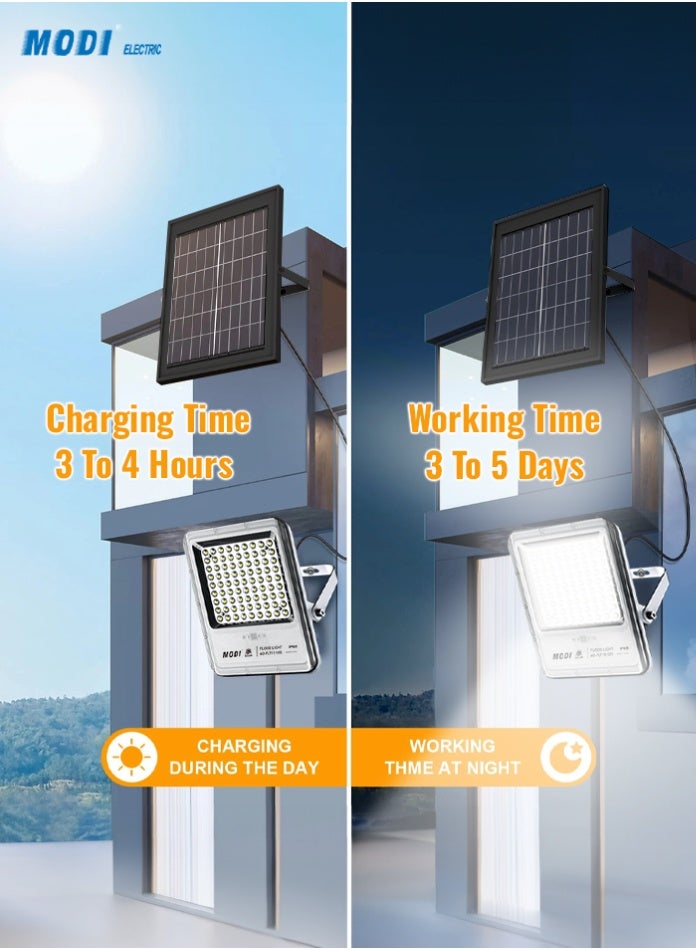 مودي 20000LM كشاف شمسي 325x380mm ضوء أبيض مقاوم للماء IP65 إضاءة أمان للحديقة الخارجية عالية السطوع موفرة للطاقة لإضاءة طويلة الأمد - Image 4
